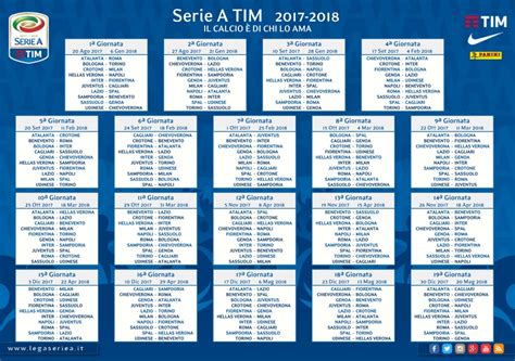 Calendario Serie A 2017/2018: date, orari, anticipi e ...