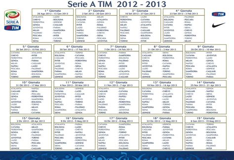 Calendario Serie A TIM stagione 2012 13   Inter Club ...