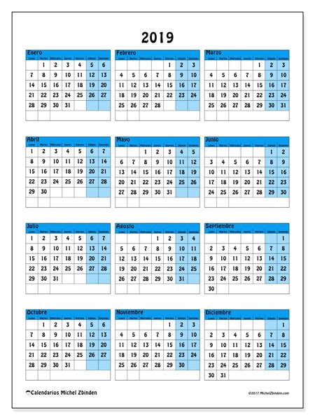 Calendarios 2019  LD