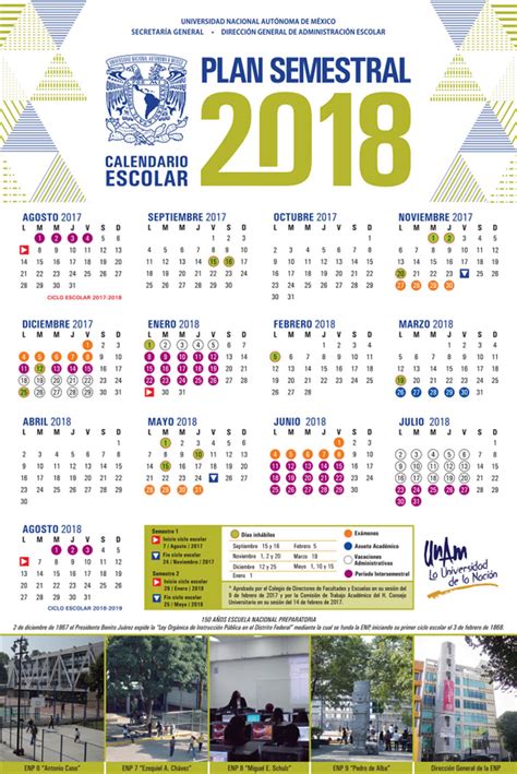 Calendarios Escolares UNAM