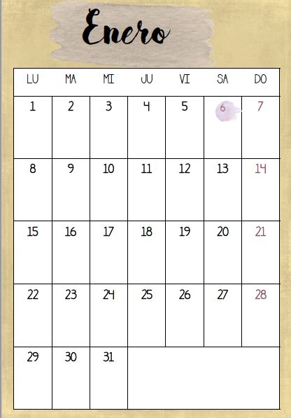 Calendarios mensuales 2018 descargables   La casa de Mar ...