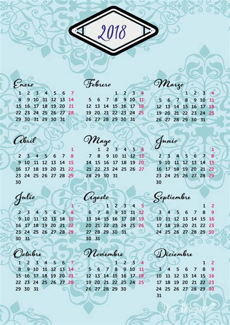 calendarios para imprimir 2018   Tolg.jcmanagement.co