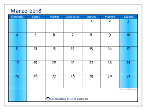 Calendarios para imprimir marzo 2018   Venezuela