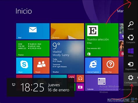 Cambiar el idioma y la hora con Windows 8 » Definición
