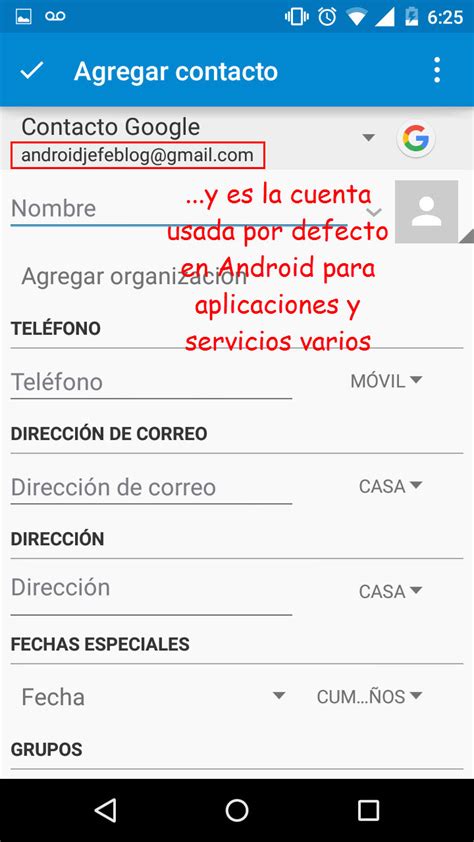 Cambiar la cuenta Google principal de Android • Android Jefe