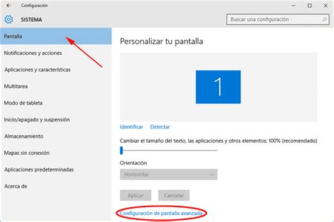 Cambiar la resolución de pantalla en Windows 10 y ver cuál ...