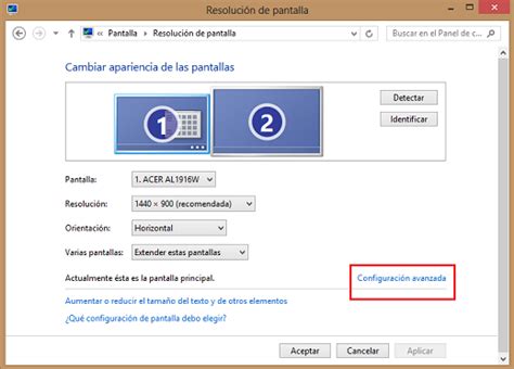 Cambiar y ajustar la resolución de pantalla en Windows 8/8 ...