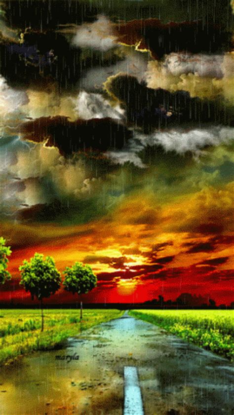 camino tormenta gif | My Gifs 6  paisajes  | Pinterest ...