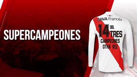Camiseta adidas de River Plate Campeón Supercopa 2018 ...
