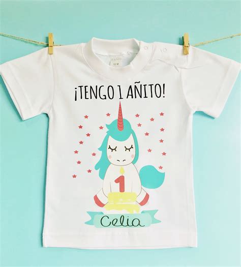 Camiseta cumpleaños unicornio niña