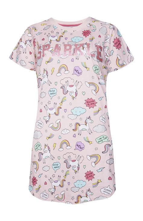 Camiseta de pijama con unicornios | Camisones, Primark ...
