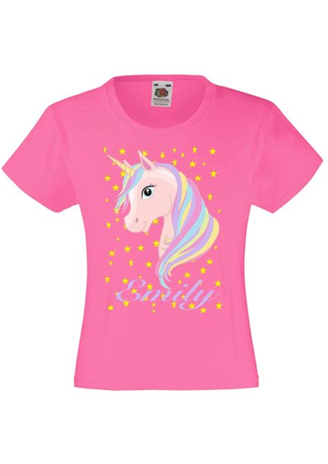 Camiseta Importada Personalizada Niñas Unicornio   $ 95 ...