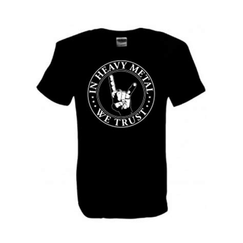 Camiseta In heavy metal we trust negra