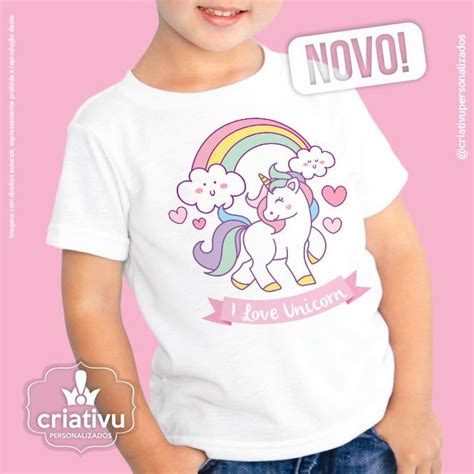 Camiseta Infantil Unicórnio Pony | Criativu | Elo7