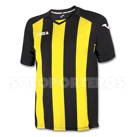 Camiseta Joma M/C Pisa 12 Amarilla Negra   Soloporteros es ...