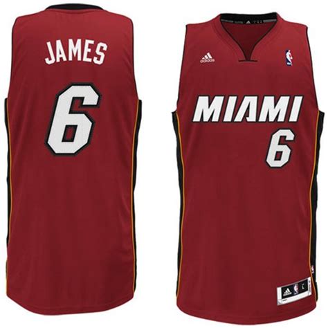 Camiseta Miami Heat. Lebron James. Roja NBA Basketspirit