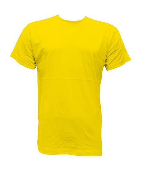 Camiseta publicitaria amarilla manga corta