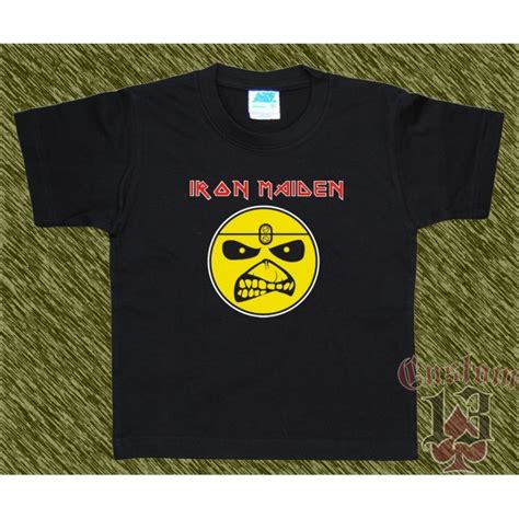 camiseta rock grupos musicales heavy de ninos iron maiden