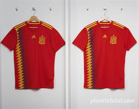 Camiseta titular Adidas de España Mundial 2018 | Planeta Fobal