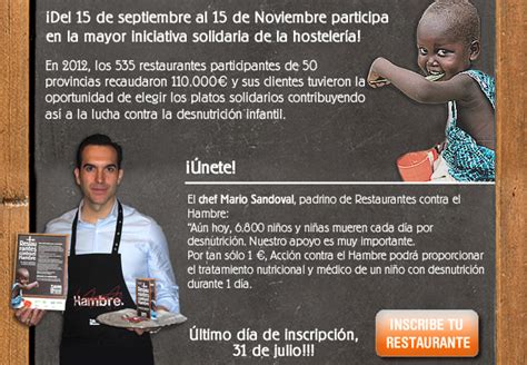 Campañas Solidarias: Se buscan Restaurantes contra el ...
