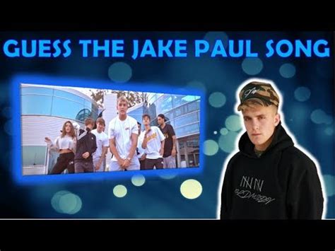 CAN YOU GUESS THE JAKE PAUL SONG BY THE IMAGE?   YouTube