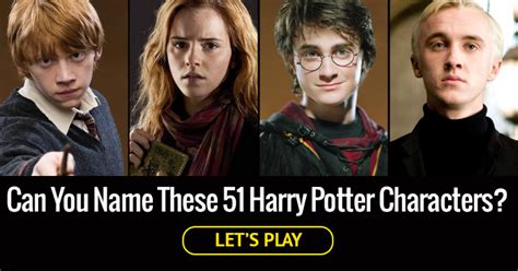 Can You Name These 51 Harry Potter... | Trivia Quiz | Quiz ...