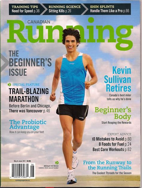 Canadian Running magazine   May/June 2011   wrote  Best ...