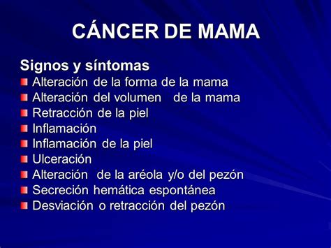 CÁNCER DE MAMA Dr. Manuel Araya Vargas   ppt video online ...