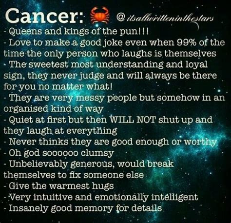 Cancer zodiac soooo true !!!! its scary how true it is ...