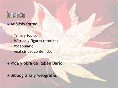 Cancion de otoño en primavera, Ruben Darío
