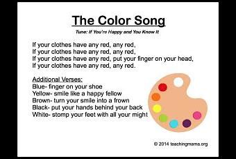 Canciones de los colores en inglés Paperblog