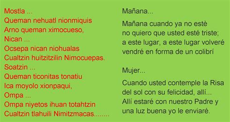 Canciones En Lengua Nahuatl Con Traduccion Al Español ...