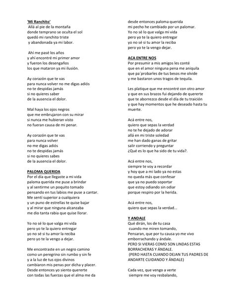 Canciones Romanticas Mexicanas Related Keywords ...