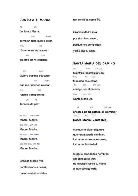 Cantos a maria con acordes by Arturo Ancajima Issuu