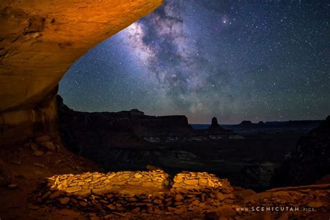 Canyonlands National Park – False Kiva Milky Way   Scenic Utah