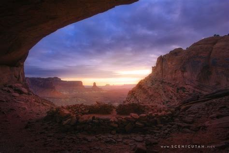 Canyonlands National Park – False Kiva Sunset   Scenic Utah