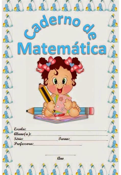 Capas de caderno coloridas para a Educação Infantil