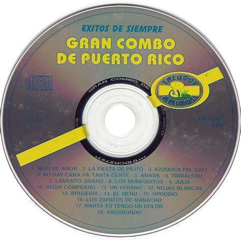 Carátula Cd de El Gran Combo De Puerto Rico   Exitos Del ...
