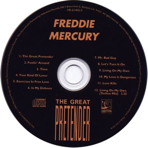 Carátula Cd de Freddie Mercury   The Great Pretender   Portada