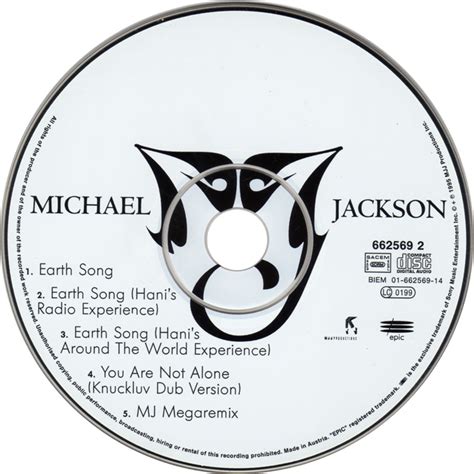 Carátula Cd de Michael Jackson Earth Song Cd Single ...