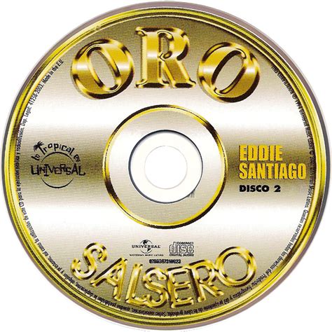 Carátula Cd2 de Eddie Santiago   Oro Salsero: 20 Exitos ...