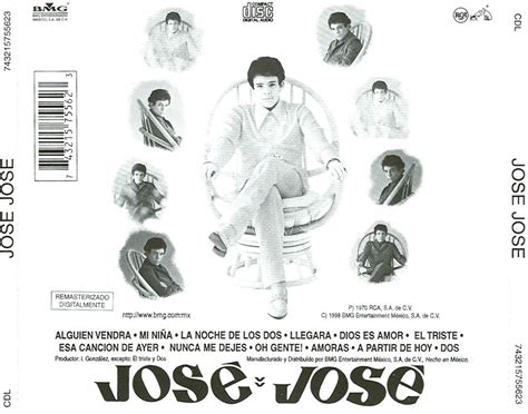 Carátula Trasera de Jose Jose   El Triste   Portada