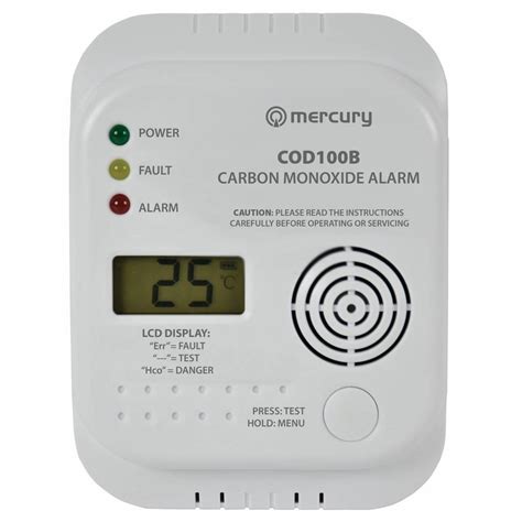 Carbon Monoxide Alarm / Detector   COD100B   CO Digital ...