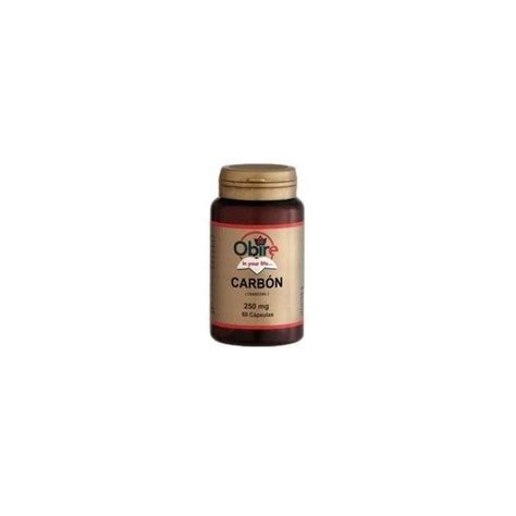 Carbon Vegetal 250 mg 60 capsulas obire