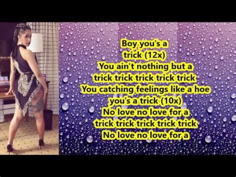 Cardi B   Trick  Lyrics    YouTube