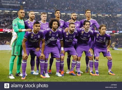 Cardiff, Wales. 3rd June, 2017. Real Madrid team group ...