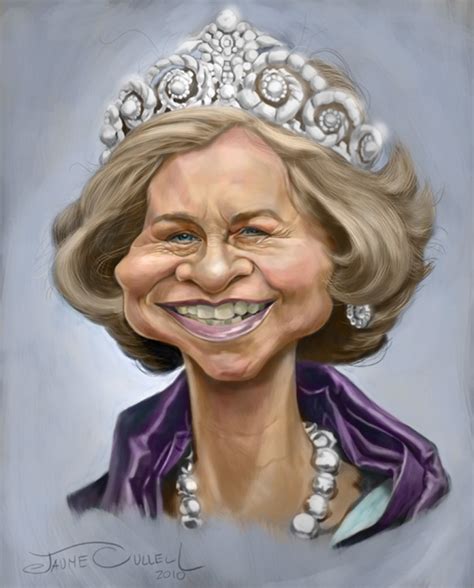 Caricatura de la Reina Sofía