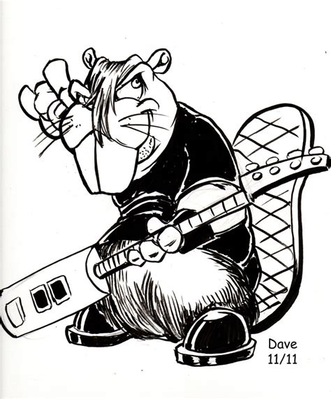 Caricatures and Ideas: Heavy Metal Beaver