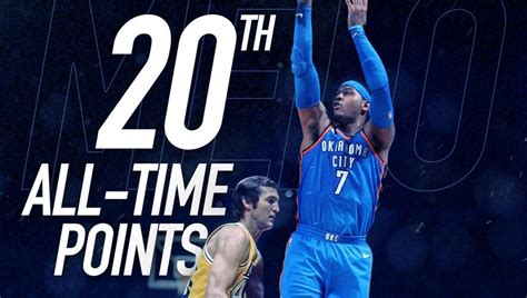 Carmelo Anthony supera el récord anotador del ‘logo de la NBA’