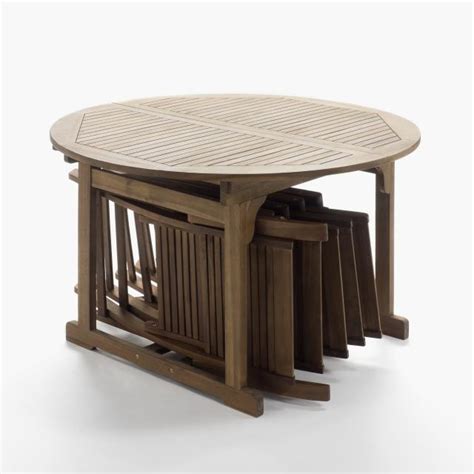 Carrefour jardín 2018: Conjuntos mesas y sillas madera ...